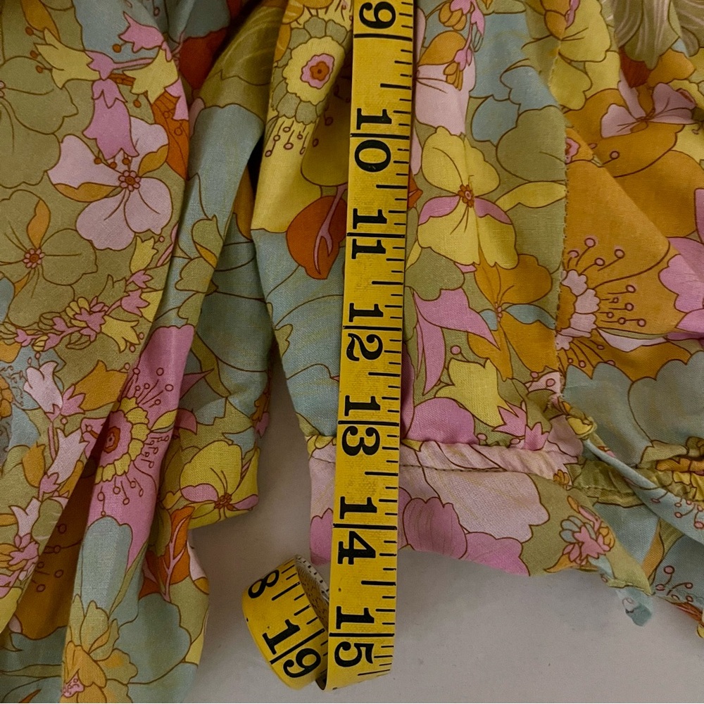 Show Me Your MuMu Jenna Yellow Floral Puff Sleeve Blouse - Picture 15 of 15